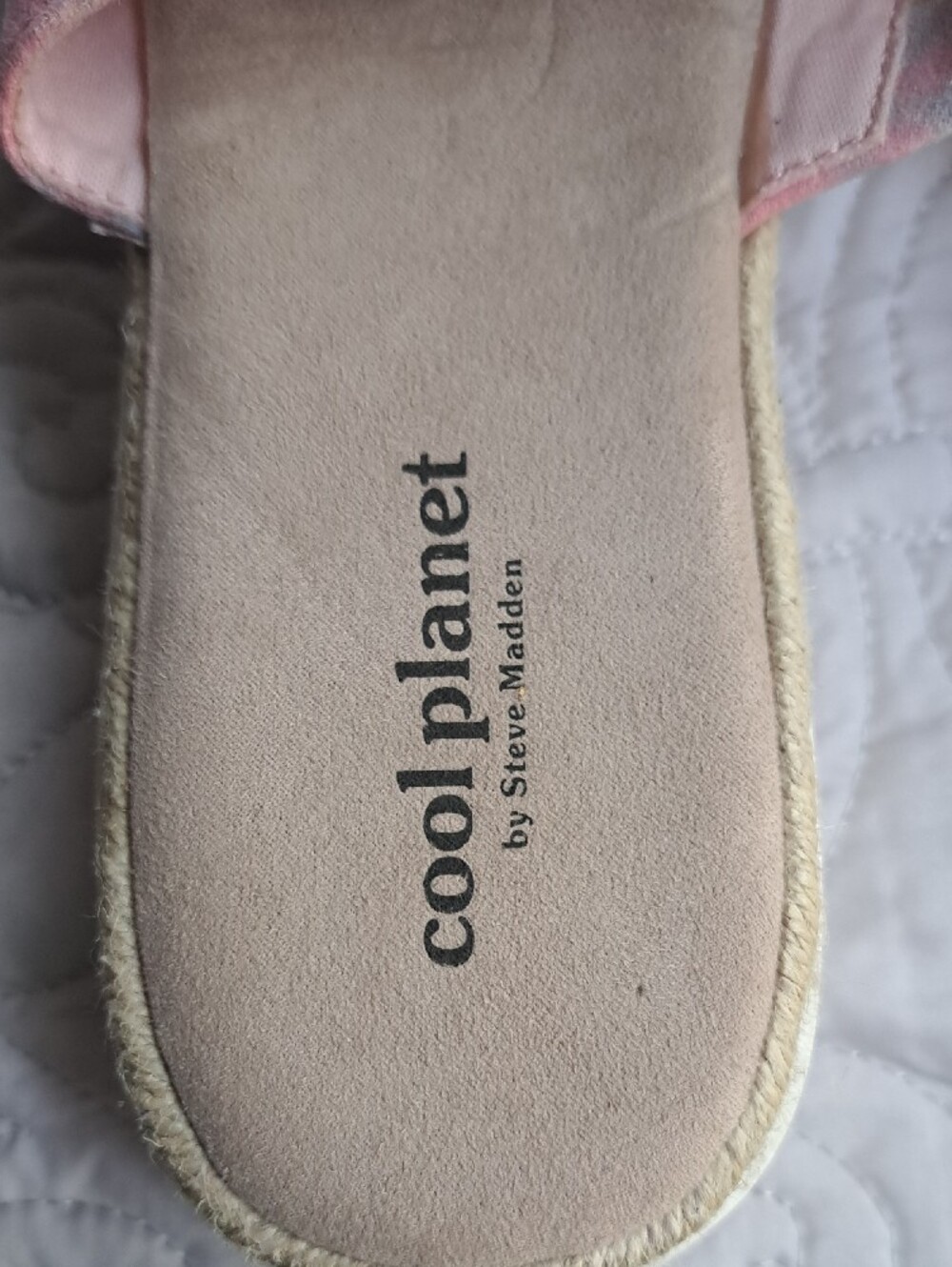 Steve Madden Cool Planet Pink Tie-Dye Slide Sandals - Picture 4 of 5